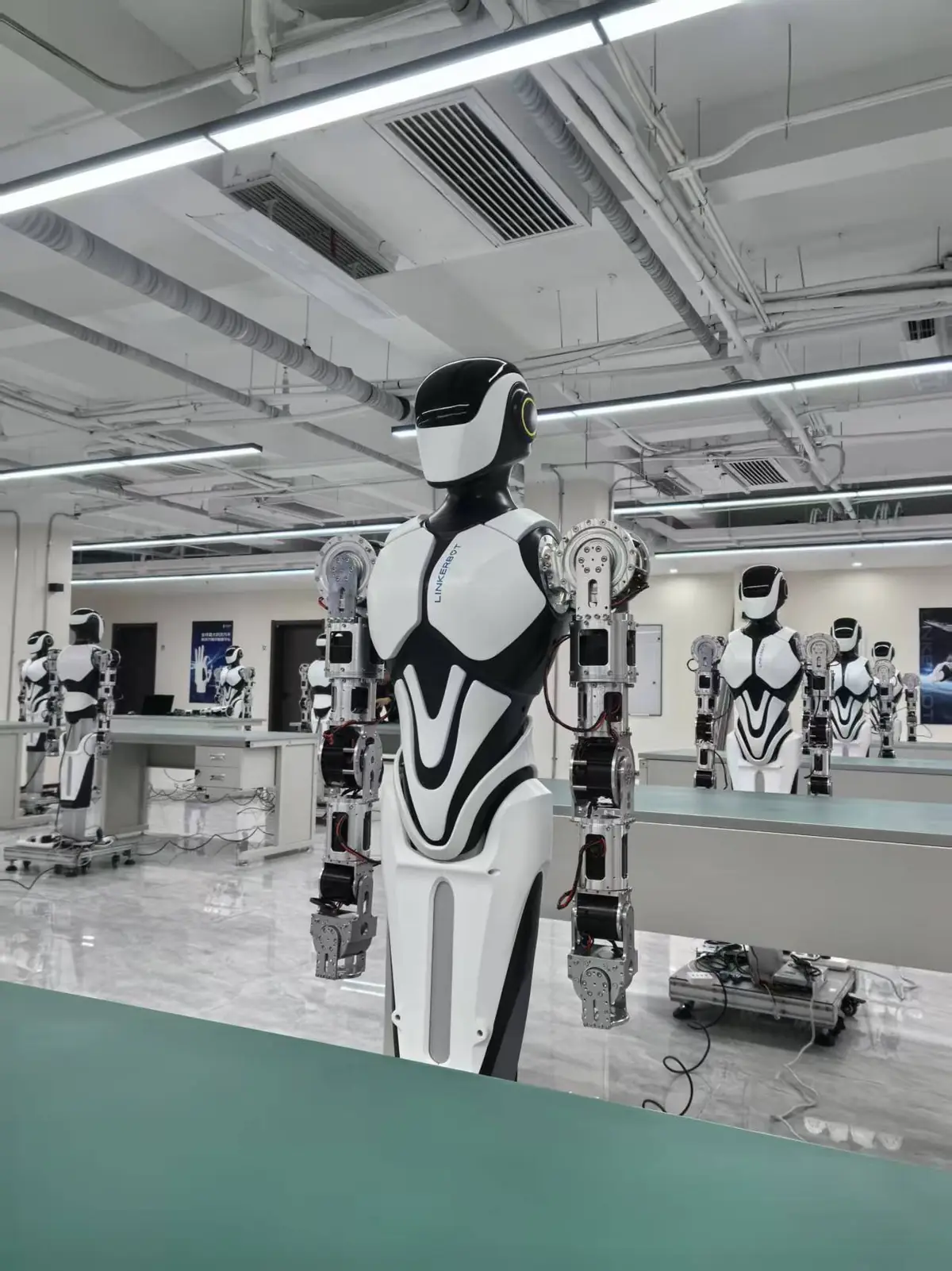 Humanoid robot in NEXON laboratory environment